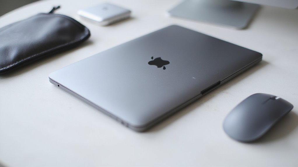 akcesoria do MacBooka w kolorze szarym kosmicznym