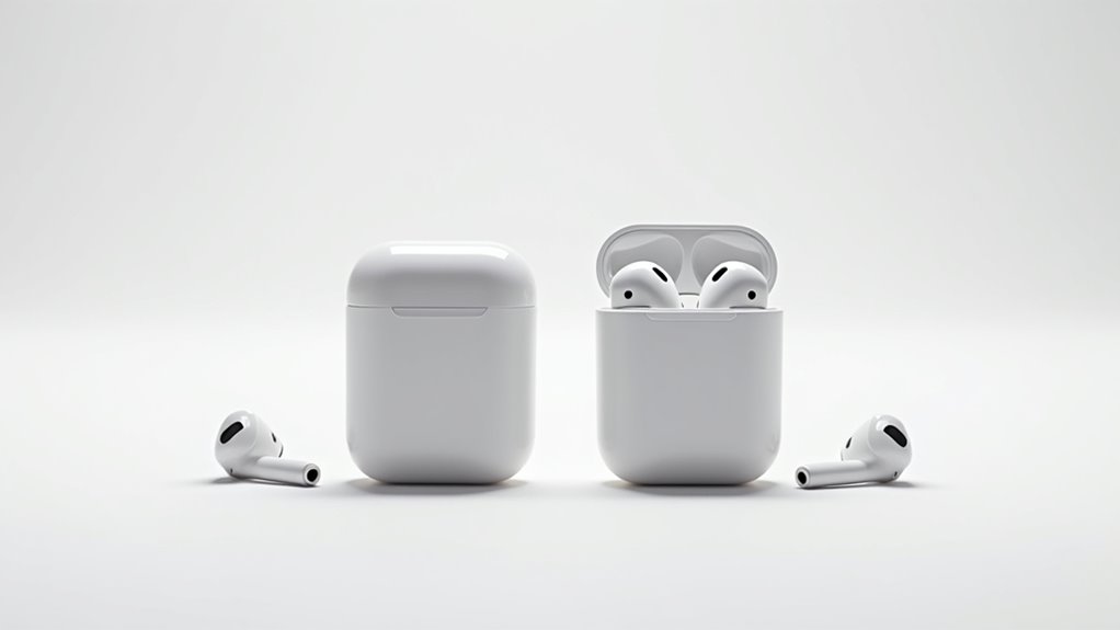 Ewolucja słuchawek Apple AirPods porównanie