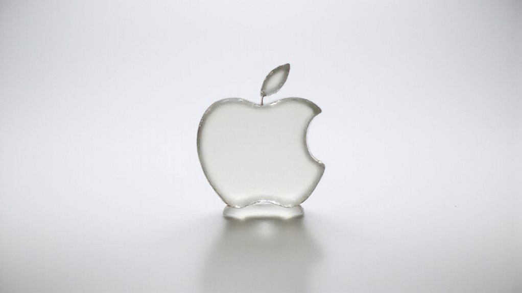 jabłka s monochromatyczne logo przejścia