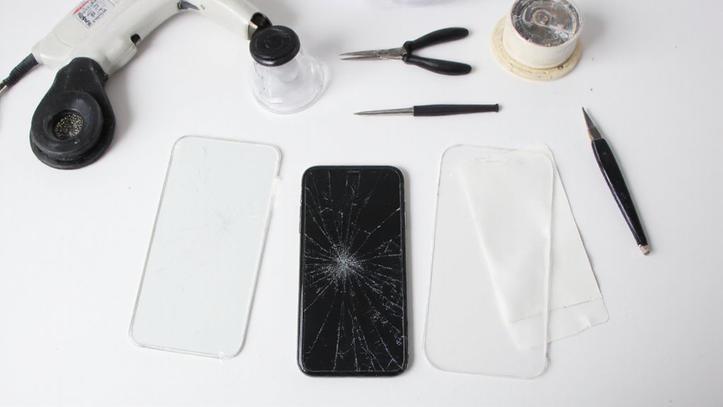 Ostrożna wymiana szybki iPhone'a XS