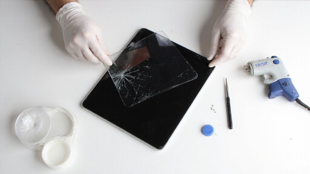 ostrożna tabletka szkło wymiana