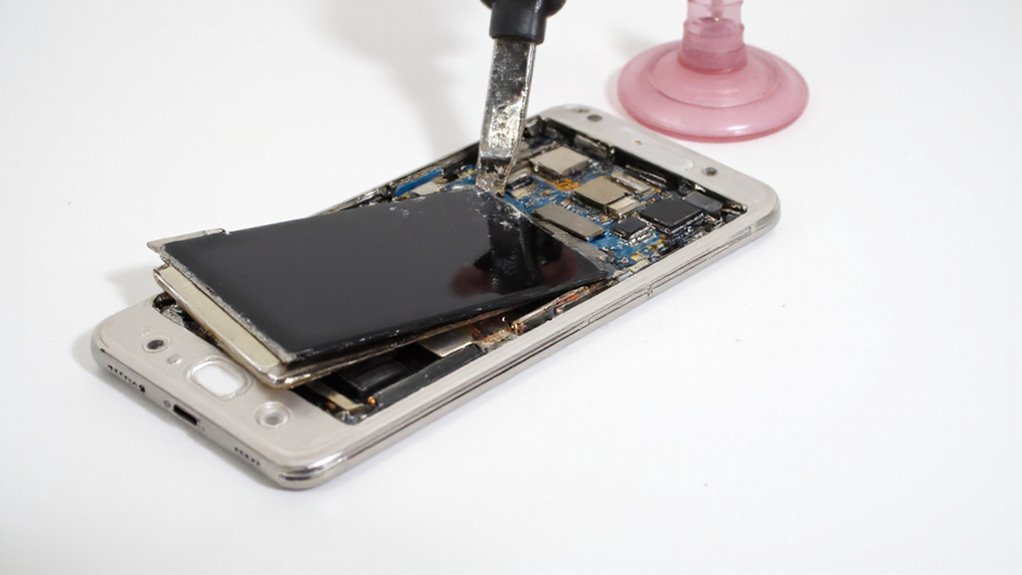 ostrożnie odłącz uszkodzony wyświetlacz