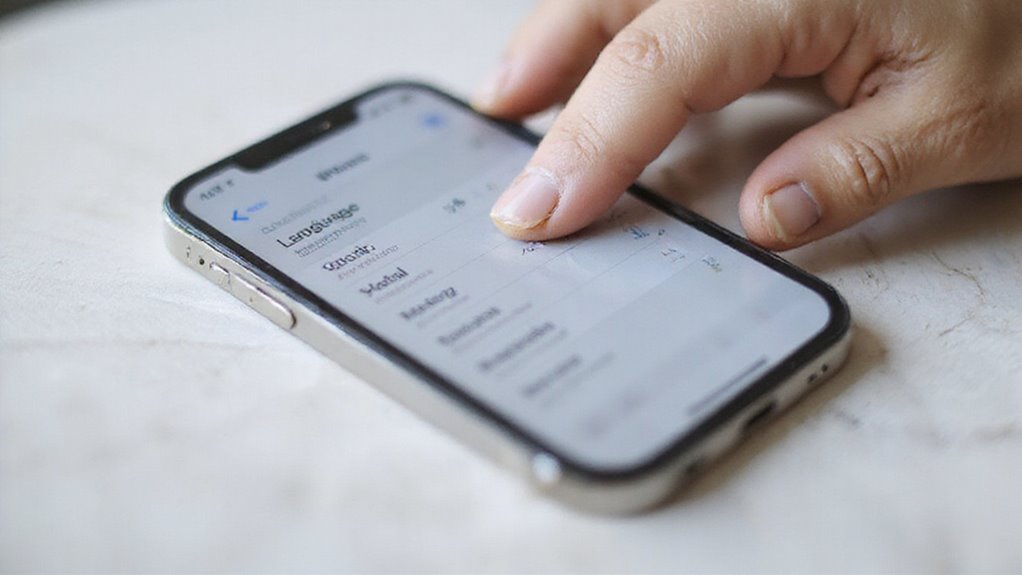 zmienianie modeli językowych iPhone'a