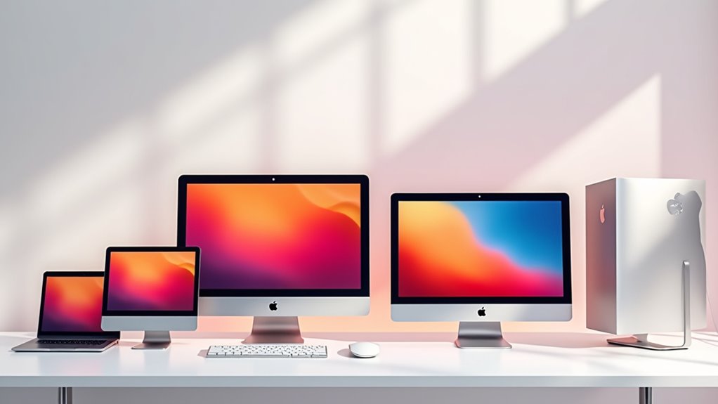 wybór monitorów Apple