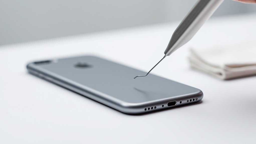 czyszczenie mikrofonu iPhone 7