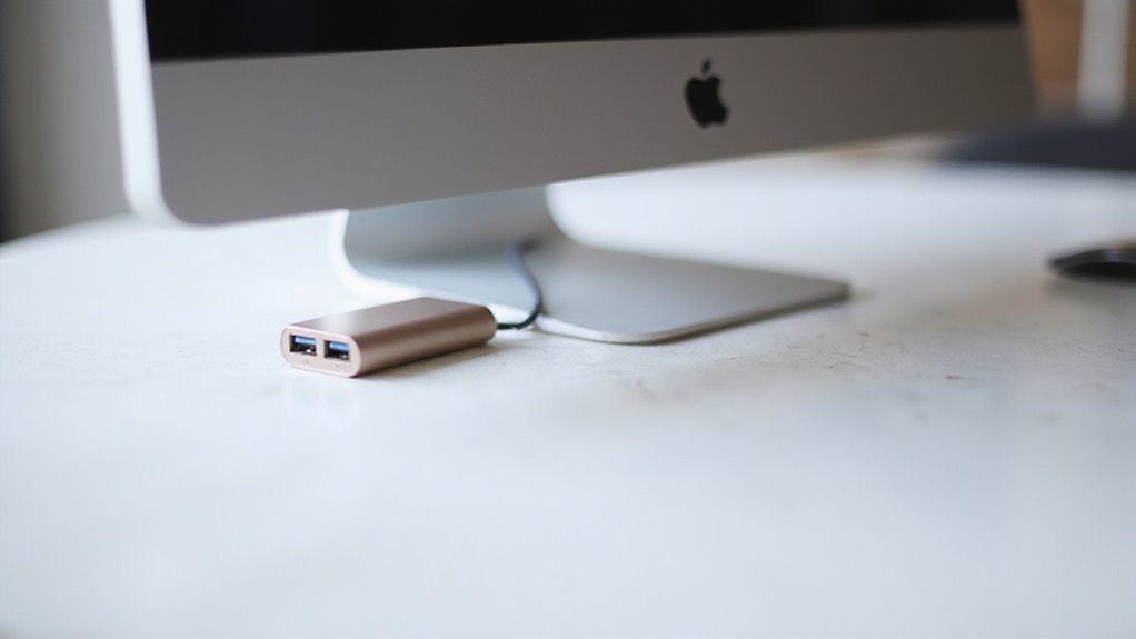 podłączanie koncentratora USB do iMaca