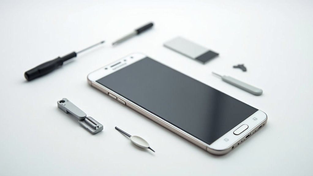 rozkład kosztów wymiany ekranu w Samsung J5