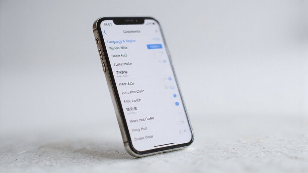 ustawienia własnego języka na iphone'ie