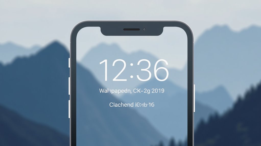 konfigurowalny zegar na ekranie blokady