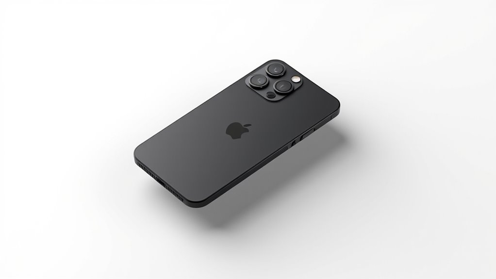 elegancki czarny projekt iPhone'a