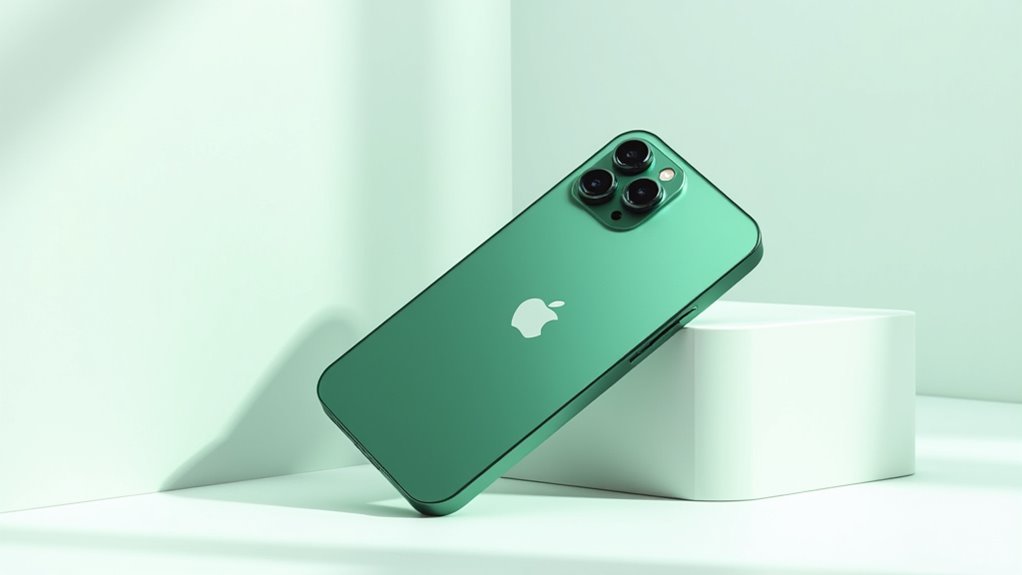 elegancki stonowany zielony wzór