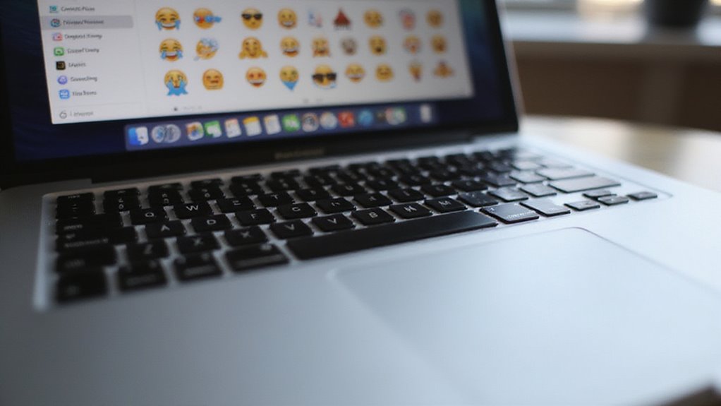 przeglądarka emoji i panel znaków