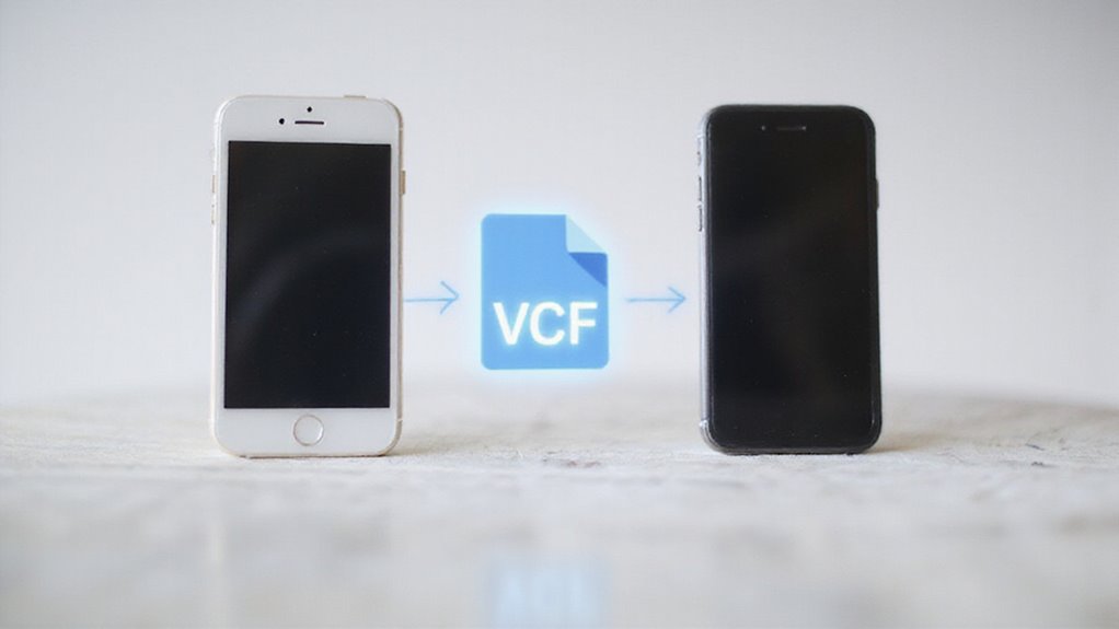 eksportuj importuj kontakty vcf