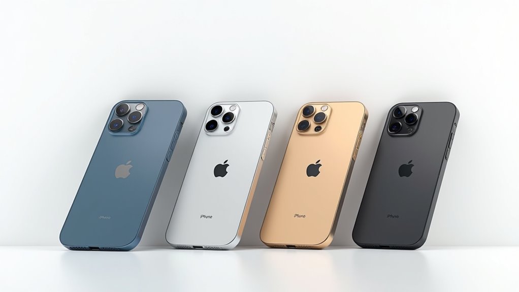 pięć ekskluzywnych kolorów iPhone'a