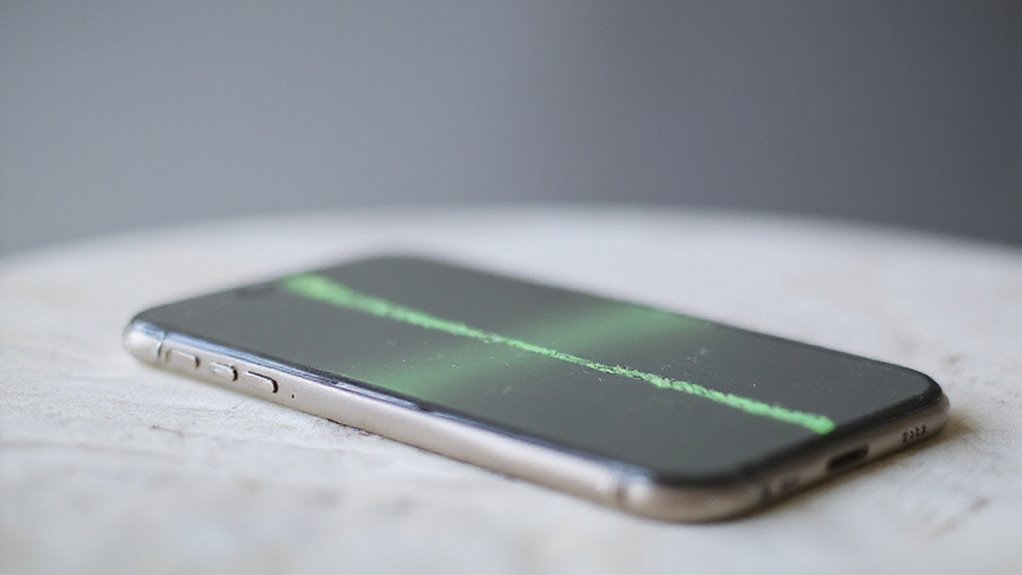 problem z zieloną linią na ekranie