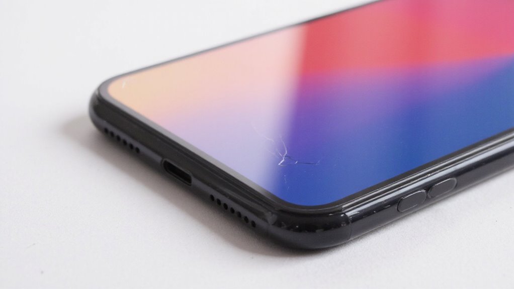 uszkodzenie szkła iphone xr