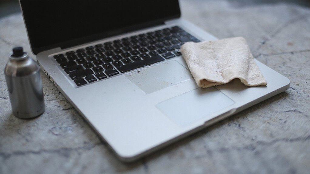 klawiatura i czyszczenie touchpada