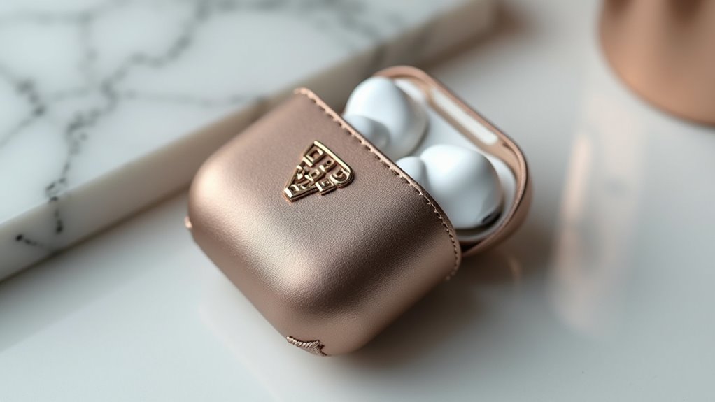 luksusowe funkcjonalne etui na airpods