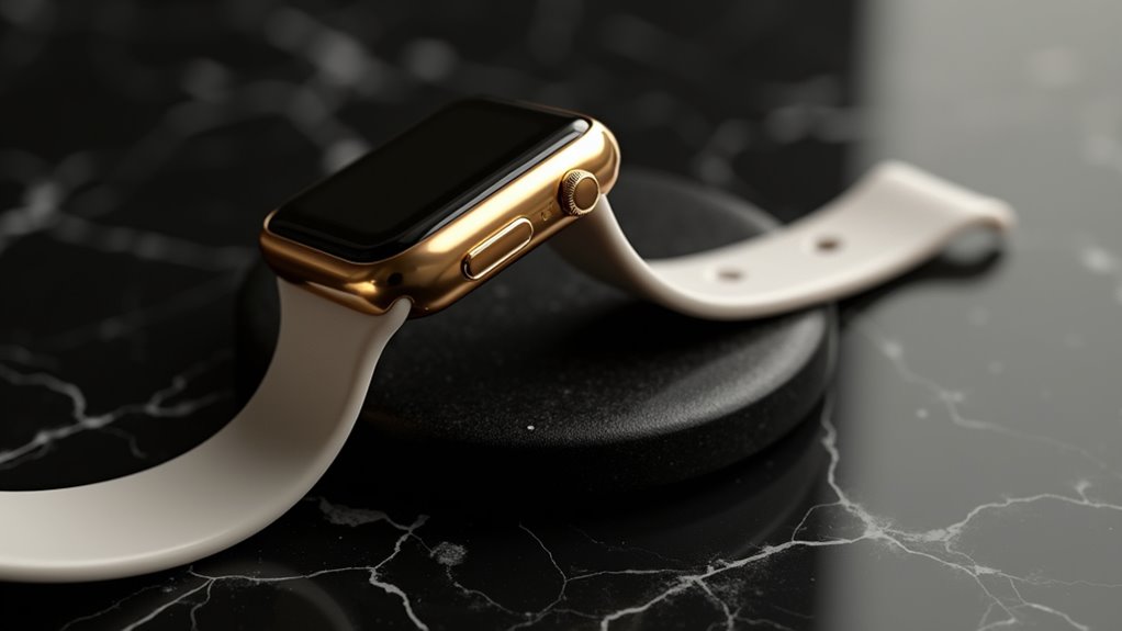 luksusowy złoty zegarek Apple