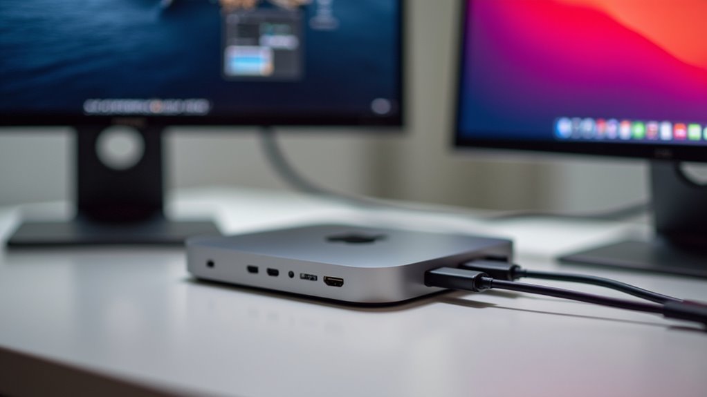 opcje połączenia wyświetlacza Mac Mini