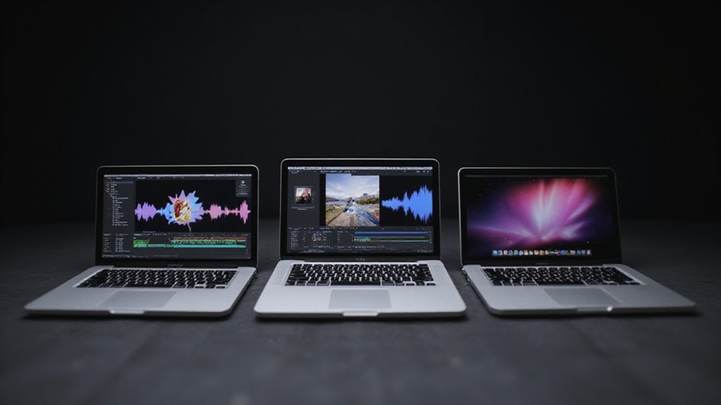 porównanie edycji wideo na MacBooku Pro