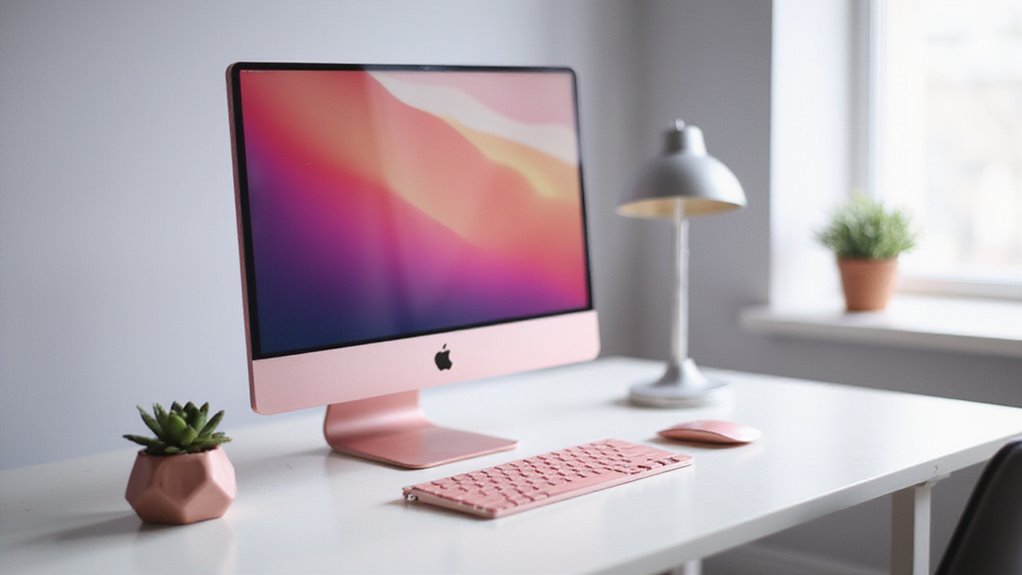 różowe stylizacje iMac inspiracje