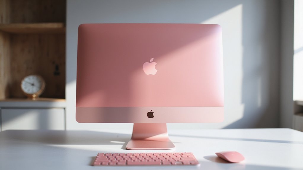 różowy imac stylowa integracja technologii