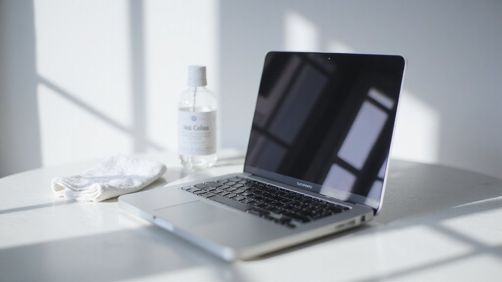 usunąć powłokę antyodblaskową macbooka