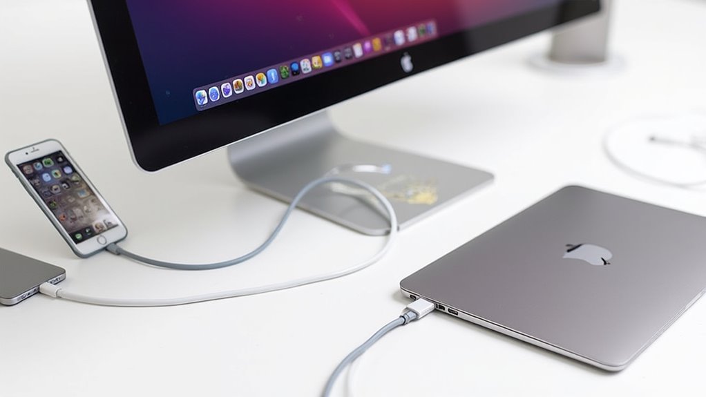 wszechstronne opcje łączności monitora Apple