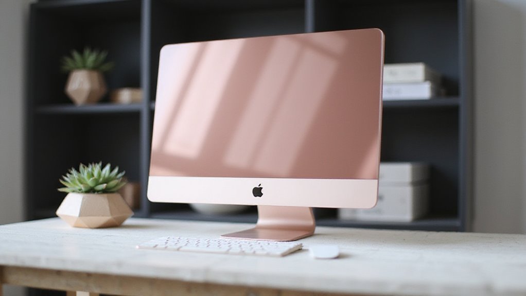 wszechstronny różowy iMac do dekoracji