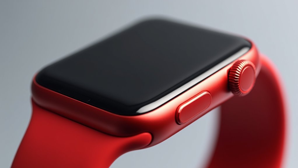 żywo czerwona Apple Watch