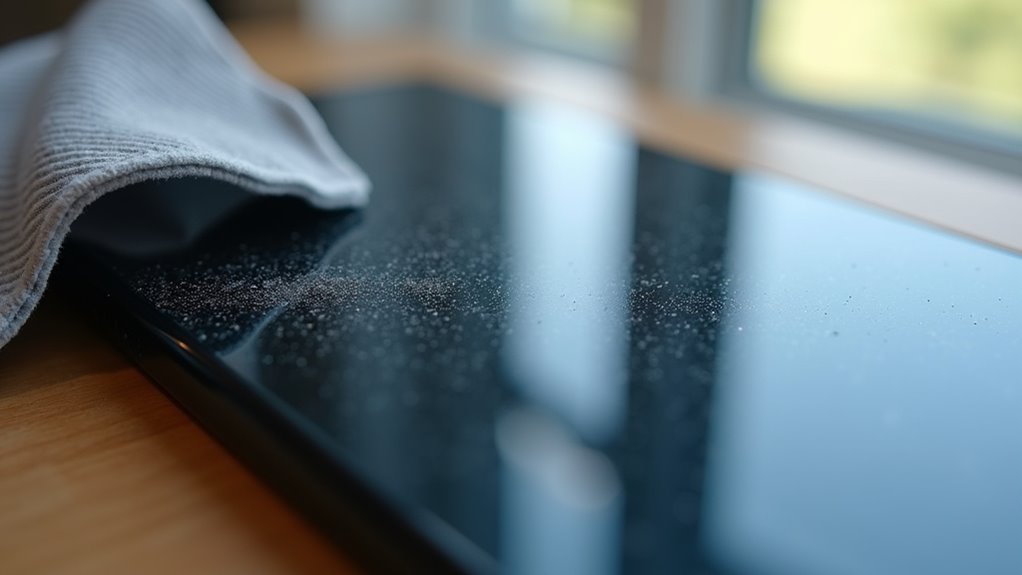 wyczyść obiektyw iphone'a ściereczką z mikrofibry