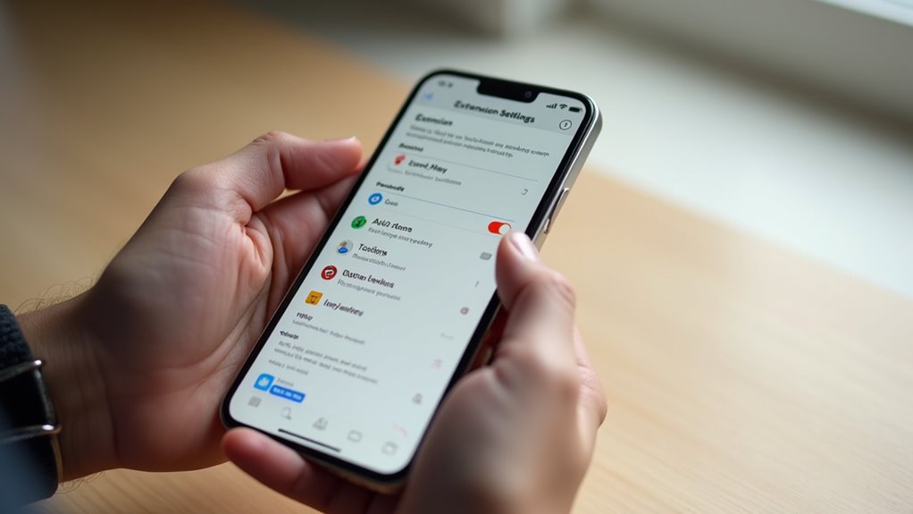 potwierdź kompatybilność rozszerzeń safari na iphone