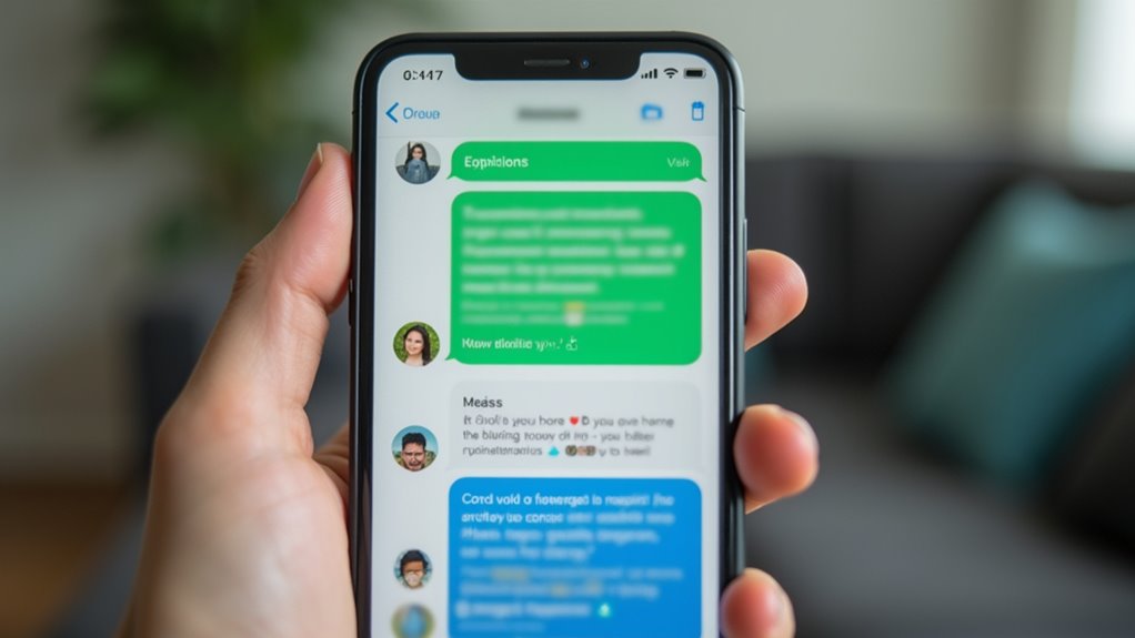 poleganie na zielonych bańkach SMS degraduje funkcje iMessage