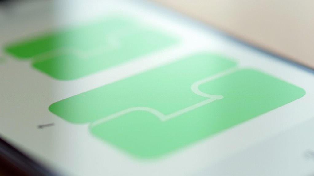zielone bąbelki wskazują dostarczanie sms nie imessage